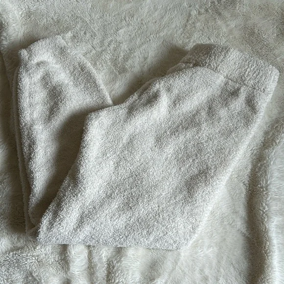 Fuzzy Teddy White Pajama Pants - Picture 1 of 5